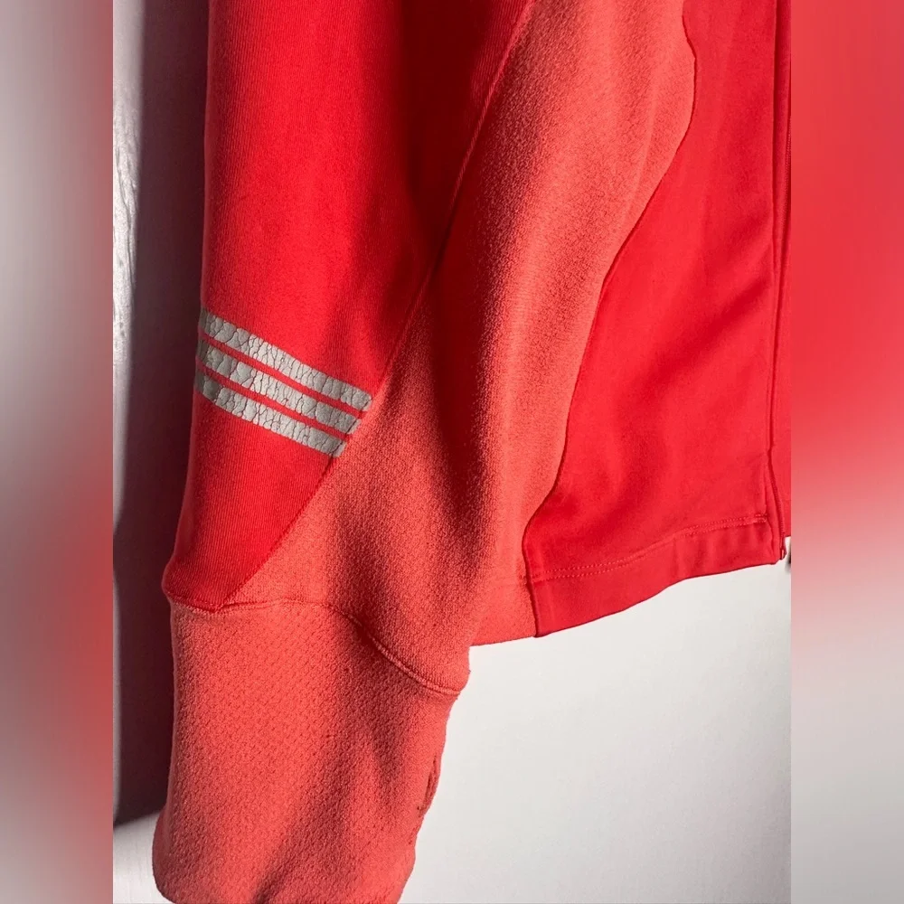 adidas Red Women's Full-Zip Athletic Jacket